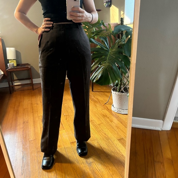 Vintage 1980 1990 brown trousers pants - new with tags - Picture 5 of 5